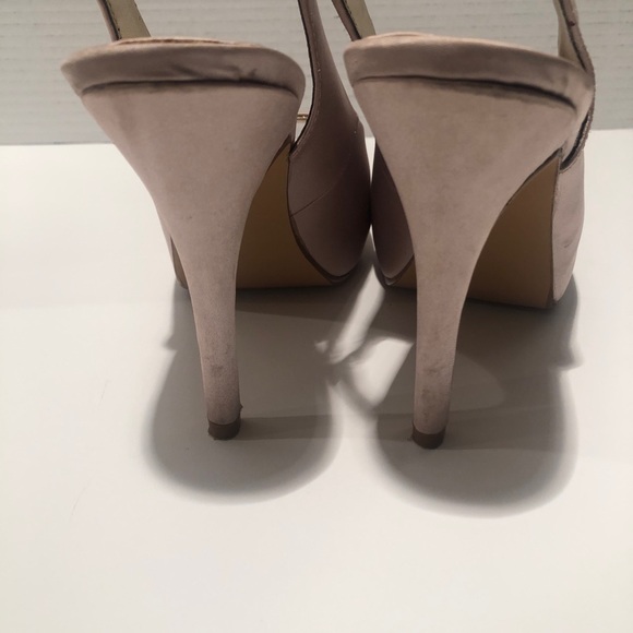 Lulu Townsend Champagne Color Heels - Picture 3 of 6